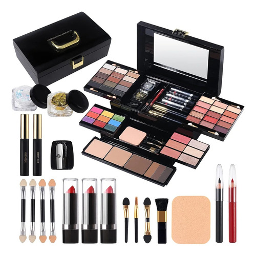 Kit Estuche De Maquillaje Para Mujer Completo 58 Colores 