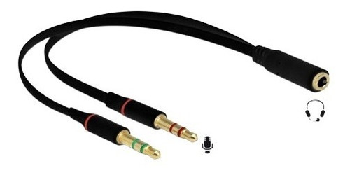 Cable Adaptador De Audio Para Micrófono 1 X 3.5mm Y Splitter