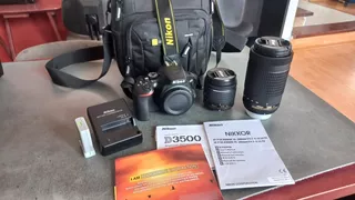 Nikon D3500 Dslr Color Negro Con 2 Lentes De Kit