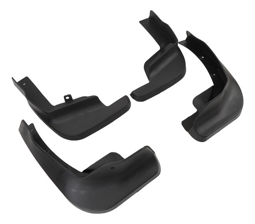 Guardabarros Para Coche, 4 Unidades, Solapas Negras, A Prueb
