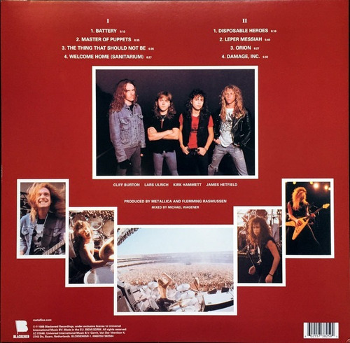 Imagen 2 de 4 de Vinilo Metallica Master Of Puppets Nuevo Sellado