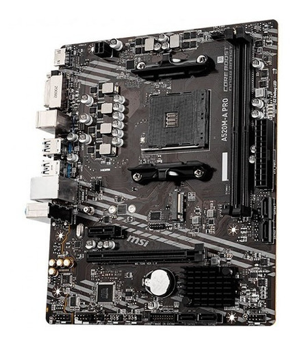 Placa Msi A520m-a Pro, Ddr4, Ryzen 3ra Gen 4000 Series