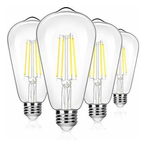 Focos Led - Paquete De 4 Bombillas Led Edison Vintage De 8 W