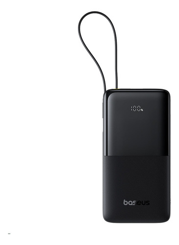 Batería Externa Baseus Bipow 2 10000 Mah, Usb Tipo-c, Negro