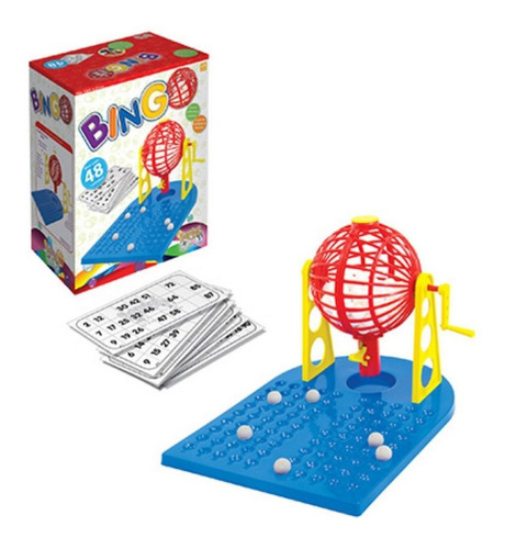 Bingo 48 Cartela Com Globo Giratorio Brinquedo Infantil