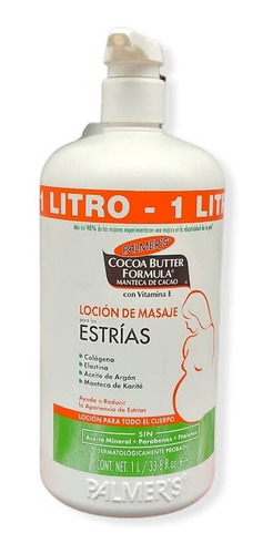 Crema Para Estrias 1 Litro Palmers Embarazo Vitamina E