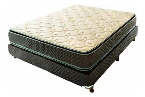 Imagen 3 de 10 de Colchón Y Sommier Cannon Exclusive 140 X 190 + Doble Pillow