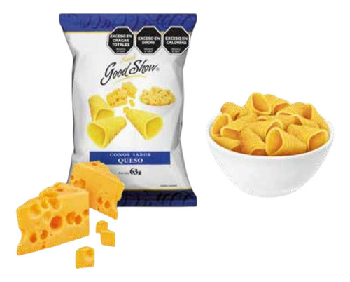 Conos De Queso Tipo 3d Good Show 63gr X 12 Uni