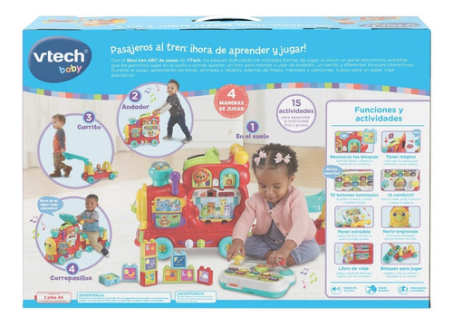 Tren Abc De Paseo Juguete Electrónico Bebé Niño Vtech