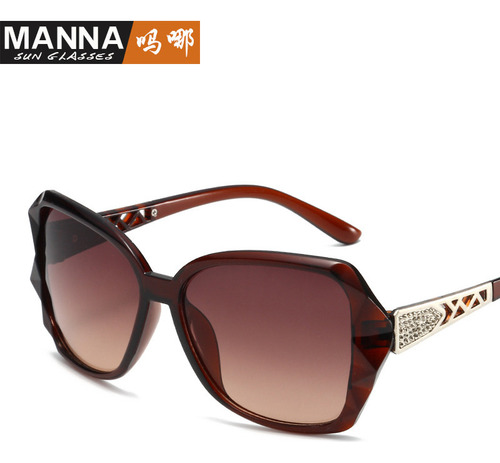 Gafas De Sol De Moda Retro Con Montura Grande Para Mujer