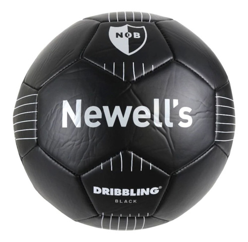 Pelota De Futbol Drb Nº5 Club Newells Black Oficial