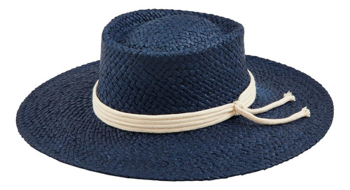 Sombrero De Cuerda Náutica Para Mujer Gorro/sombreromujer Azul Talla Única