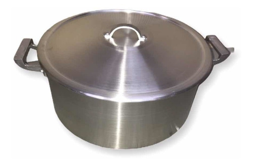 Cacerola De Aluminio Nº34 - 16 Litros Con Tapa Profesional 