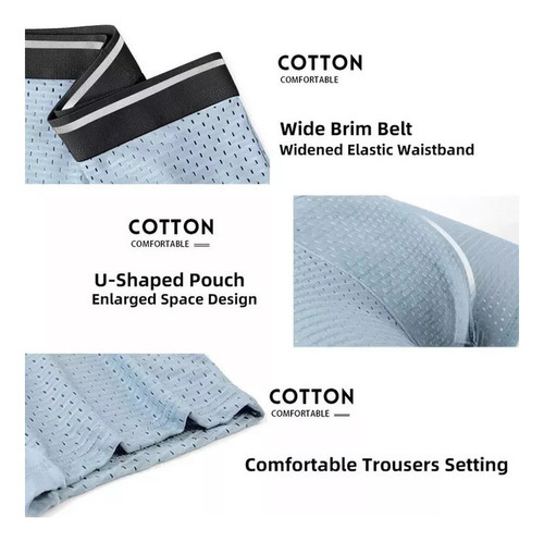 Kit De 5 Calzoncillos Tipo Bóxer Para Usar, Antialérgicos