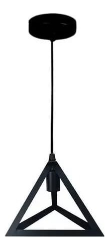 Lamparas Colgante Triangulo Hierro Industrial E27