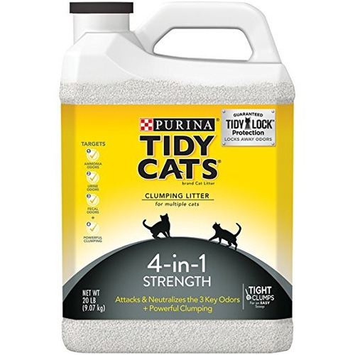 Purina Tidy Cats 4-en-1 Fuerza Aglutinación Arena Para Gatos