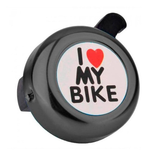 Campainha I Love My Bike Preto