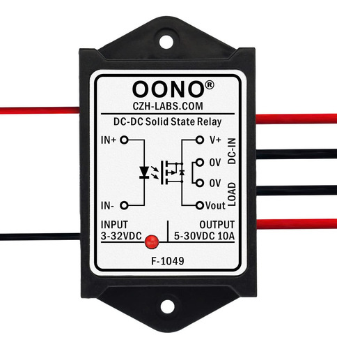 Modulo Rele Estado Solido Aislado 10 Amperio Ssr 3-32 V Cc