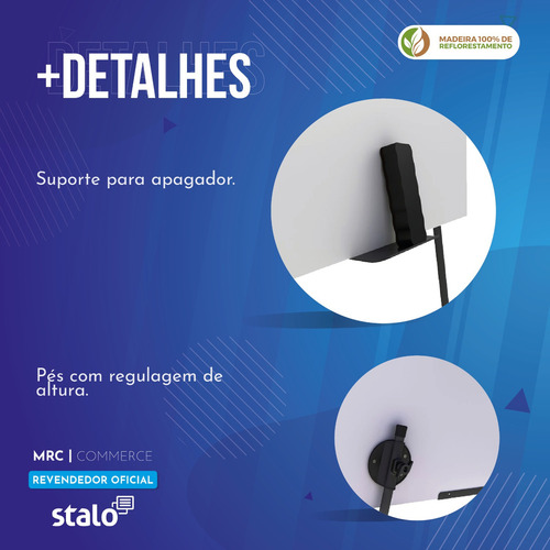 Cavalete Flip Chart Retrátil Lousa Quadro Branco P/ Reunião