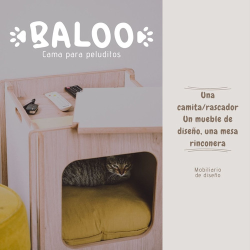 Imagen 6 de 10 de Rascador +camita Para Gatos / 56x50x50 Envío Gratis