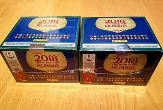 2 Cajas Italianas Panini Mundial Rusia 2018 Álbum Láminas