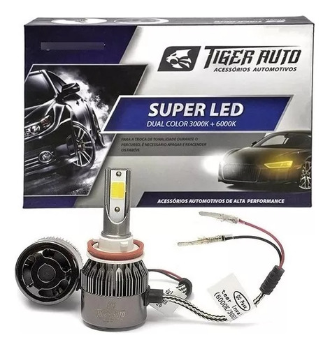 Kit Super Led Lampada 6000k H11 Tiger Auto