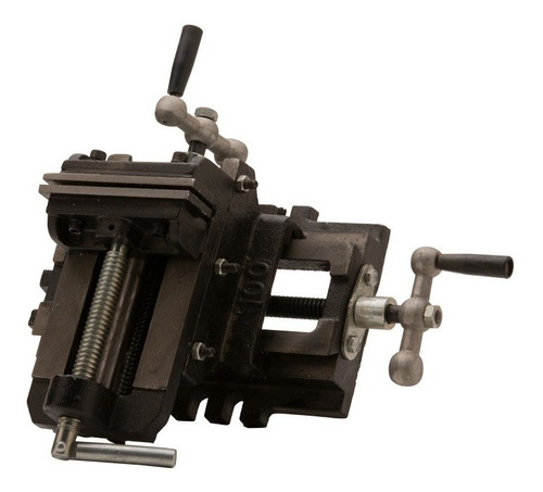 Morsa Plana En Cruz 100 Mm 4 Base Para Taladro De Banco Pro