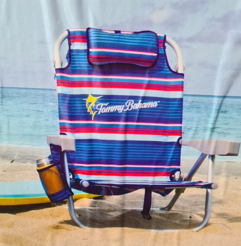Silla Plegable Para Playa Tommy Bahama Mis Color Azul oscuro