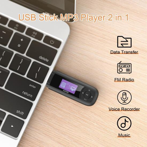 Agptek U3 Reproductor Mp3 Usb Stick, Reproductor De Música D