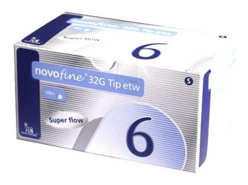 Novofine Agujas 32g X 6 Mm Para Pen Caja 100 Unidades