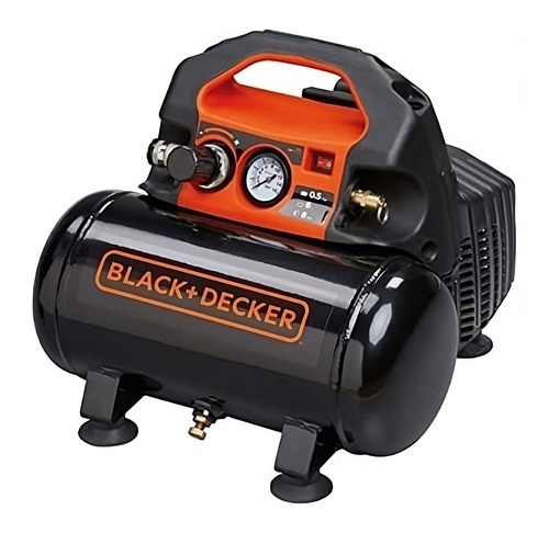 Compresor De Aire Mini Electrico Portátil Black+decker Bd55/6 6l 0.5hp 230v 50hz Negro