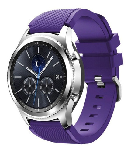 Pulseira Silicone Para Samsung Galaxy Watch 45/46mm  - Roxa