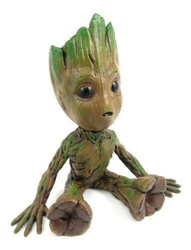 Boneco Baby Groot 15cm Pintado Realista (guardiões Galáxias)