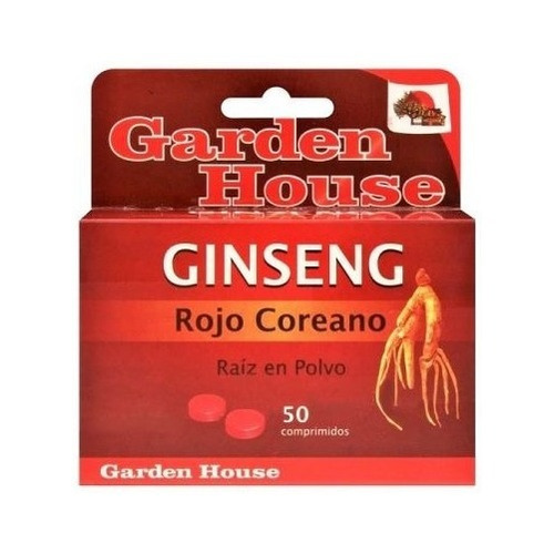 Garden House Ginseng Rojo Coreano + Vit B1 50 Comprimidos