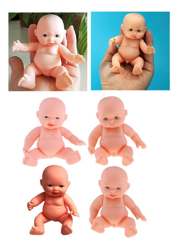 4 Uds Cuerpo Realista Reborns Bebé Muñeca Hecha A Mano Con
