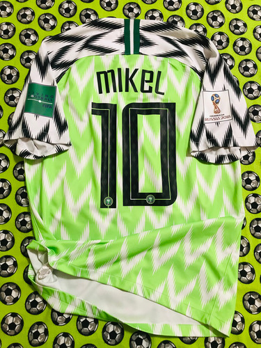 Jersey Camiseta Nike Nigeria Mundial 2018 Mikel John Obi M