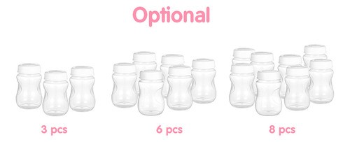 8 Botellas De Leche Materna Con Tapa A Prueba De Fugas Y Cue