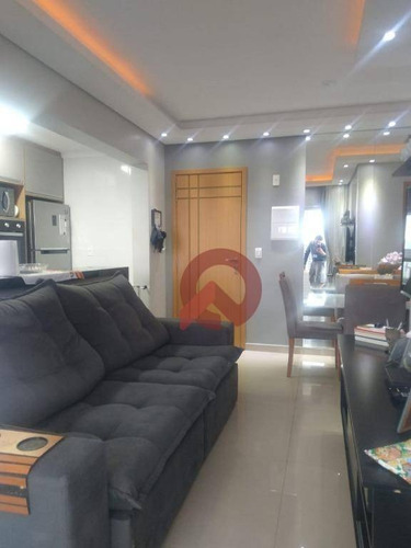 Imagem 3 de 13 de Apartamento Com 1 Dormitório À Venda, 47 M² Por R$ 299.000 - Vila Guilhermina - Praia Grande/sp - Ap3348