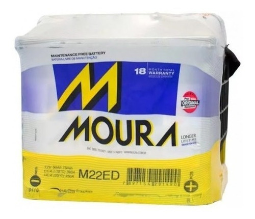 Imagen 1 de 2 de Bateria M22edd Moura 50 Amperes 12v