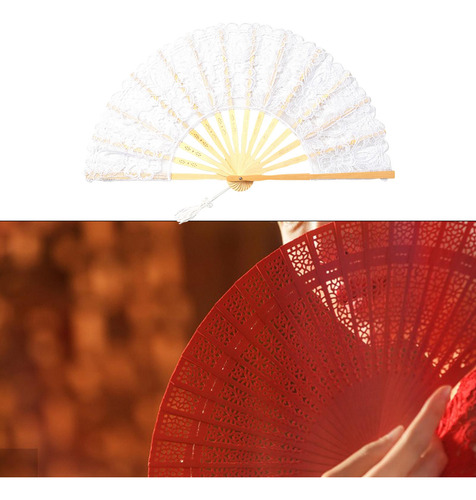 3 Plegable Chino, Accesorios De Baile Portátiles,