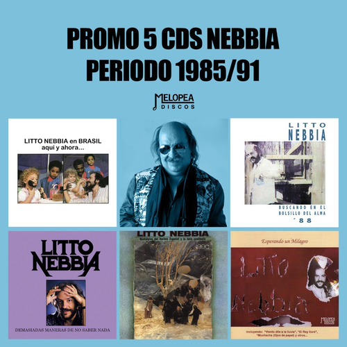 Pack 5 Cds Nebbia Período 1985/91 