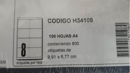 Etiquetas Autoadhesivas Husares A4 Y Cd 100u(vicente Lopez)