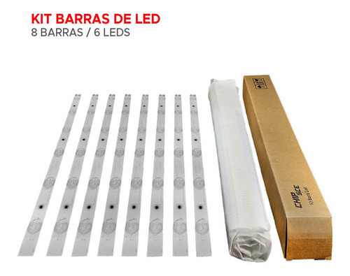 Kit 8 Barras De Led Tv Dl4061(a)f Dl4061