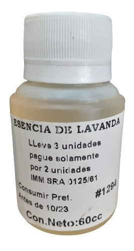 Esencia De Lavanda 60cc