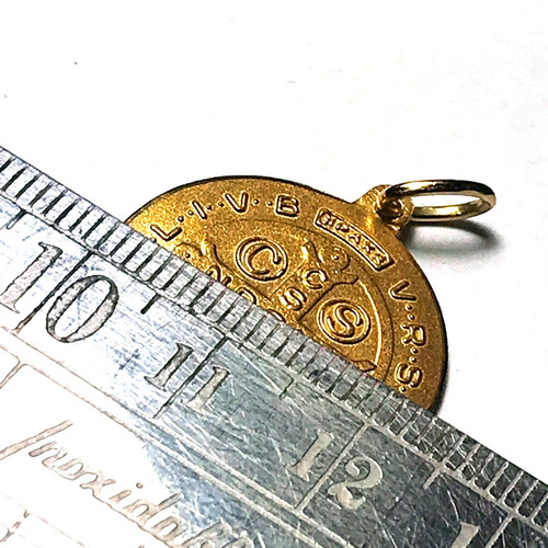 Imagen 4 de 8 de Medalla San Benito Oro 18 Garantizado 23 Mm. Diámetro