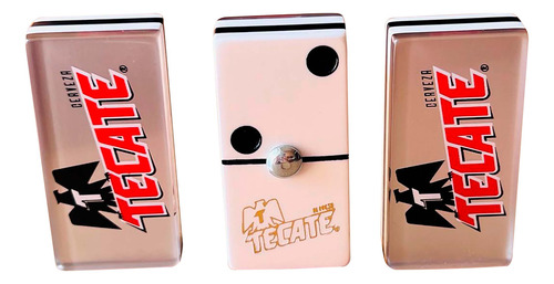 Domino Tecate Plata Profesional / Cubilete Tecate / Dados