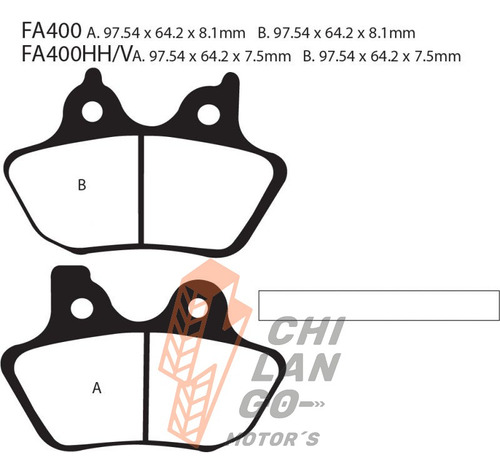 Balatas Ebc Del. Hd Fxd 1450 Dyna Super Glide 00-03 Fa400