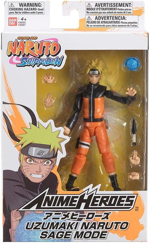 Figura de acción  Bandai Naruto Shippuden Naruto BAN60337 de Bandai