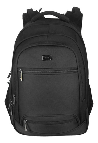 Mochila Polo King Luxcel Laptop 25 Litros Preto Desenho do tecido Liso