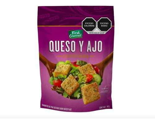 Crutones Fresh Gourmet Sabor Queso Y Ajo 142 G